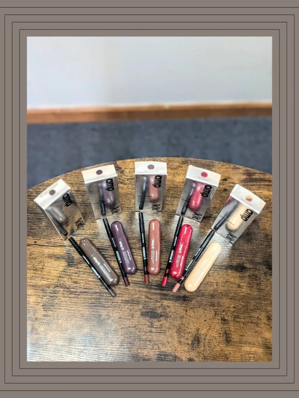 POV Amp It Lip Liner + Ampoule Gloss 5-Pack Bundle